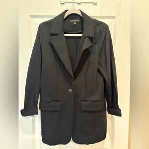 Banana Republic Black Single-Button Women's Blazer with Flap Pockets